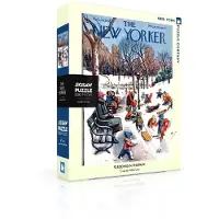 New York Puzzle Company - New Yorker-sldekrsel i parken - 500 brikkers puslespil for voksne af Arthur Getz