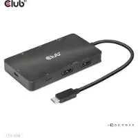 Club 3D - Dockingstation - USB-C 3.2 Gen 2 - 2 x DP - 1GbE