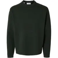 Selected Pullover 'SLHTELLER' mørkegrøn