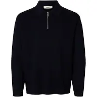 Selected Teller Relaxed Fit Halv Lynlås Sweater