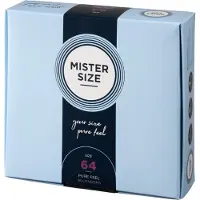 Mister Size Glatte Ekstra Tynde Kondomer Størrelse 64 36 Enheder