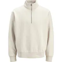 Jack & Jones Ensfarvet Sweatshirt Med Halv Lynlås