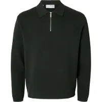 Selected Pullover 'SLHTeller' mørkegrøn