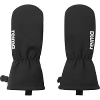 Reima - Skihandsker børn - Osaten Softshell Mittens Black til UnisexUld - Børnetoj Størrelse 7 - Sort