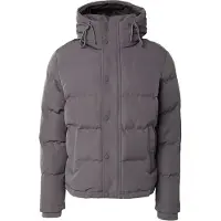 Superdry Superdrytil mænd. M5011743A Everest grå vatteret hættejakke med hætte (3XL), Casual, Polyester, Lange ærmer