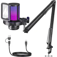 MAONO DGM20S Gaming-mikrofon med LED - Sort