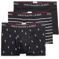 Ralph Lauren Boksershorts 'Classic' rubinrød / sort / hvid