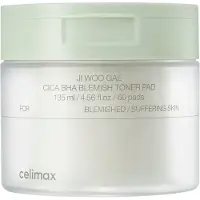 Celimax Cica Bha Blemish Toner Pad 60 Pads