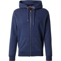 Superdry Superdrytil mænd. M2014128A Essential Zip Sweatshirt navy (S), Casual, Bomuld, Blå