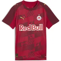 Puma FC Red Bull Salzburg 25/26 Third Jersey Youth, Clothing, Dark Cherry/Metallic Gold, 15-16Y