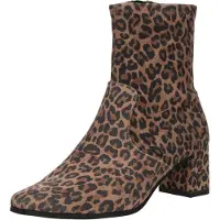 Caprice Bootie, beige, made of Textiles with Block heel, Size 40