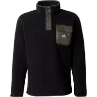 Superdry Superdrytil mænd. M2014283A Fuji Popper fleece sort (S), Casual, Genanvendt polister, Bæredygtig