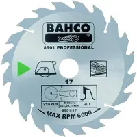 Bahco Cirkelsavklinge Med 30 Tænder Til Wirsave I Træ 315 Mm