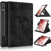 Mtp Products Samsung Galaxy Tab S9+ 360 Roterende Folio Cover - Sort
