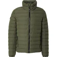 Superdry Superdrytil mænd. M5011757A Fuji quiltet jakke med print, grøn (S), Casual, Genanvendt polister, Bæredygtig