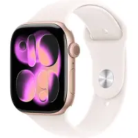 Apple Watch Series 11 GPS 46mm Rose Gold Aluminium Case with Light Blush Sport Band - M/L