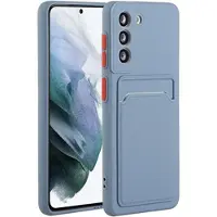 Mtp Products Samsung Galaxy S21 5G TPU Cover med Kortholder - Blå