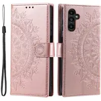 Mtp Products Samsung Galaxy A26 Mandala Series Etui med Pung - Rødguld