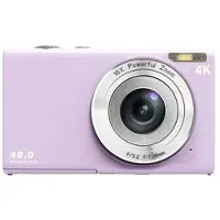 Mtp Products DC402-AF 4K Vlogging og Digitalkamera med Autofokus, 48MP Opløsning og 16X Digital Zoom - Lyslilla