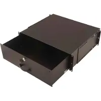 Digitus DN-19 KEY-3U-SW - Rack-skuffe for lagring - sort, RAL 9005 - 3U - 19