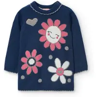 Boboli Knitwear Kjole Med Lange ærmer