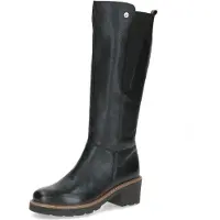 Caprice Boots, black, made of Leather without heel, Size 37