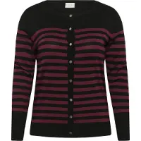KAFFE CURVE Cardigan 'Lizzy' lilla / sort