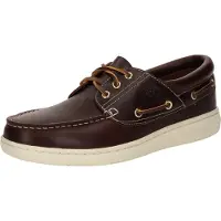 Timberland Timberlandtil mænd. TB0A6CXMEIW1 Portofino Pier bordeaux bådsko (45.5), Læder, Brun, Fast, Blonder, Klassisk
