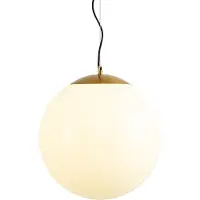 QAZQA Skandinavisk pendellampe opal glas 40 cm - Ball 40