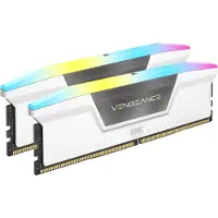 Corsair Vengeance RGB - DDR5 - sæt - 32 GB: 2 x 16 GB - DIMM 288-PIN - 6000 MHz / PC5-48000 - CL30 - 1.4 V - ikke bufferet - on-die ECC - hvid