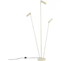 QAZQA Moderne gulvlampe beige 3-lys GU10 35mm - Thomas