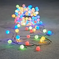 Luca Lighting Julelyskæde grøn med 140 flerfarvede LED'er 3,5m IP44 - Dasher