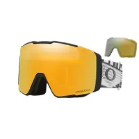 Oakley - Skibriller - Line Miner Pro L Black Forge Prizm 24K & Prizm Sage Gold til Unisex - Hvid