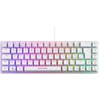 Deltaco GAMING DK240 Mini RGB Membrane Keyboard - Gaming Tastatur - Hvid