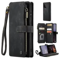 CASEME C30 Multifunktionel Samsung Galaxy A33 5G Pung - Sort