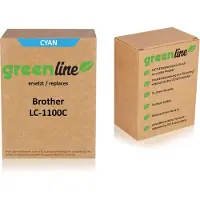 Brother LC1100HYC - High Yield - Cyan Ink - Blækpatron Cyan