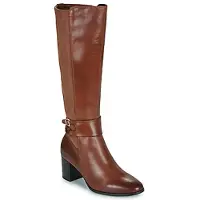 Caprice Boots, brown, made of Leather/synsthetik/textile with Block heel, Size 38