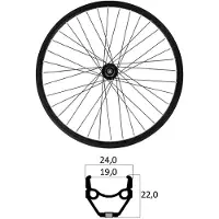 Mvtek E-bike 26´´ Tubeless Mtb Forhjul