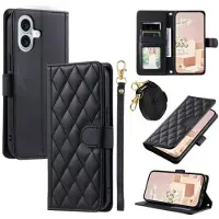 Mtp Products iPhone 17 Luksus Vatteret Pung - Sort