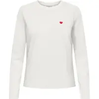 JDY Shirts 'JDYPISA' carminrød / naturhvid