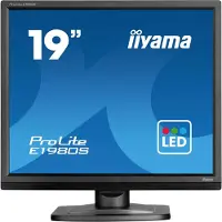 Liyama ProLite E1980S-B1 - LED-skærm - 19 - 1280 x 1024 @ 75 Hz - TN - 250 cd/m² - 1000:1 - 3 ms - HDMI, DisplayPort - højtalere - mat sort