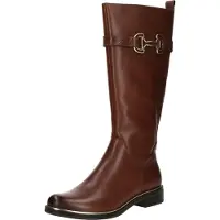 Caprice Boots, brown, made of Leather with Block heel, Size 39