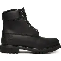 Timberland Timberlandtil mænd. TB1A2E2P0011 Premium 6 tommer snørestøvle i læder Sort (47.5 W), Fast, Blonder, Casual