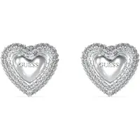 GUESS Beloved Pave Heart Studs øreringe