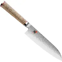 Miyabi Santoku / kokkekniv stål, 180 mm sølv / birk