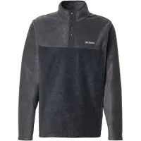 Columbia - Mærker - Steens Mountain Half Snap II Charcoal Heather Shark til Unisex - Størrelse S - Grå