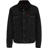 Levi's Levi'stil mænd. 16365-0291 Type Sherpa Trucker Jacket Giv it black (L), Sort, Casual, Bomuld