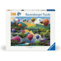 Ravensburger Puslespil - 500 Brikker - Air Balloon Valley - - OneSize - Puslespil