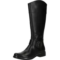 Caprice Boots, black, made of Leather with Block heel, Size 39
