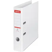 Esselte Brevordner Standard PP, 30% recirkuleret folie (før forbrug), FSC A4/75 mm Hvid - (10 stk.)